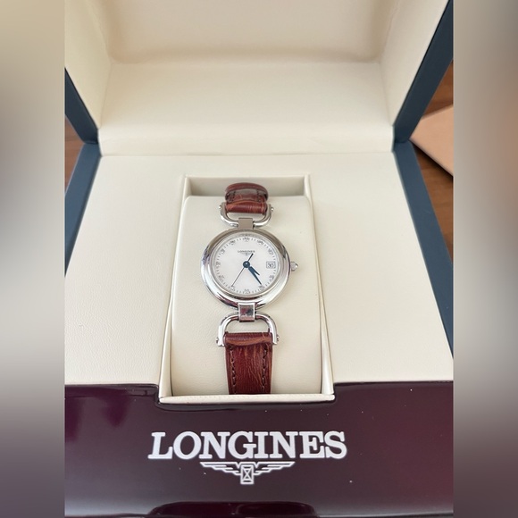 Longines Watch with Diamond (L6.130.4.87.2 Equestrian 26.5 MOP) - Picture 1 of 3
